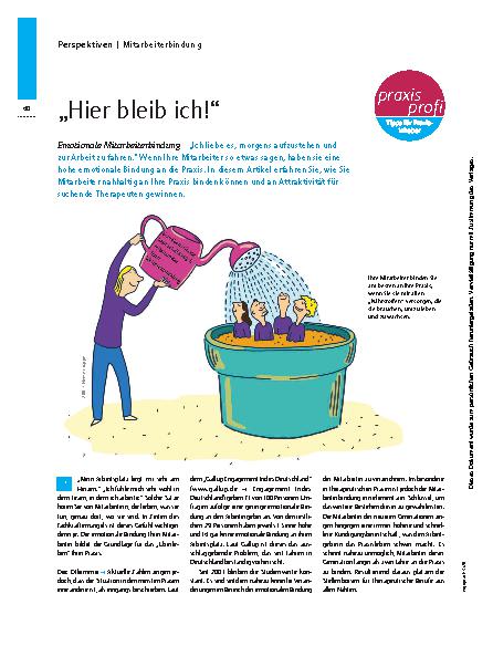 Vorschauseite 1: „Hier bleib ich!“ – Emotionale Mitarbeiterbindung