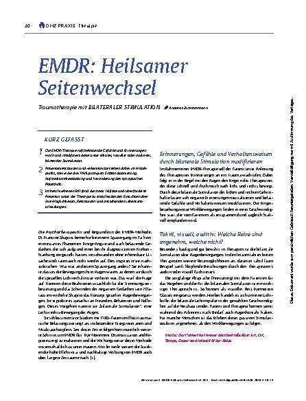 Vorschauseite 1: EMDR: Heilsamer Seitenwechsel