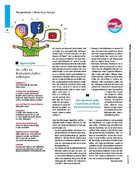 Vorschauseite 3: Wenn Mitarbeiter zu Botschaftern werden – Corporate-Influencer
