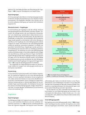 Vorschauseite 3: Wie kann die Dokumentation in der Physiotherapie durch die Digitalisierung effektiver und effizienter werden? – Eine Delphi-Studie