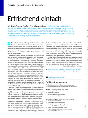 Vorschauseite 1: Erfrischend einfach – Mit Wasserflaschen die obere Extremität trainieren