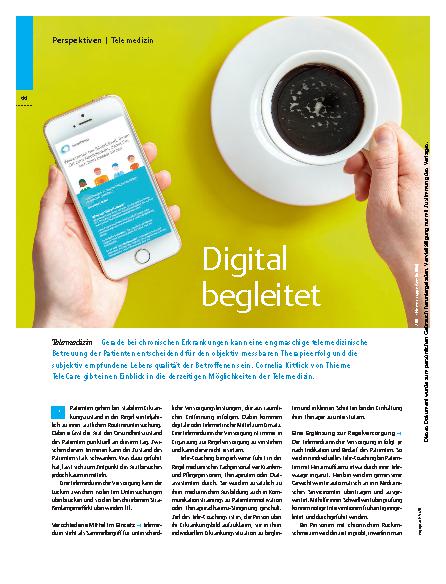 Vorschauseite 1: Digital begleitet – Telemedizin