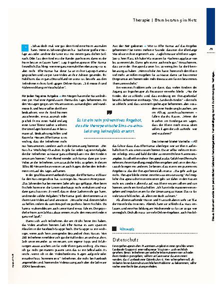 Vorschauseite 2: Aus der Ferne coachen – Elternberatung im Netz
