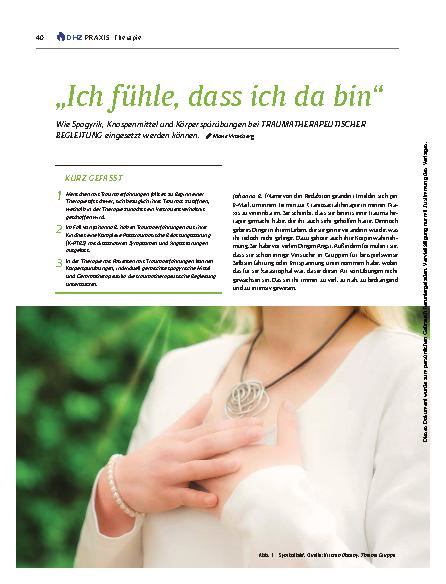 Vorschauseite 1: “Ich fühle, dass ich da bin“