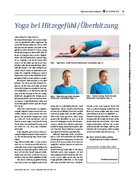 Vorschauseite 1: Yoga bei Hitzegefühl/Überhitzung
