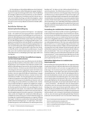 Vorschauseite 3: Die Pandemiekatastrophe aus katastrophenrechtlicher und -medizinischer Sicht