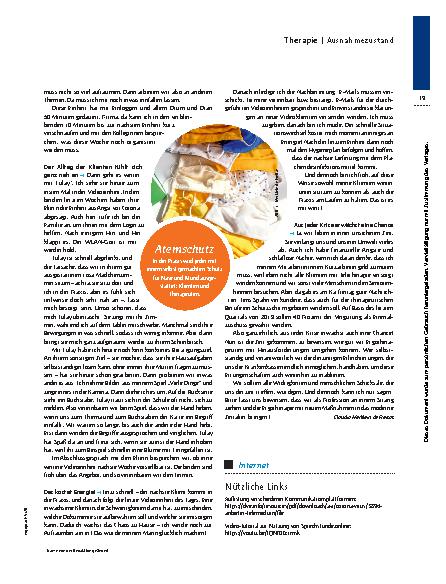 Vorschauseite 4: Meine ersten Corona-Wochen in der Praxis – Ergotherapie im Ausnahmezustand