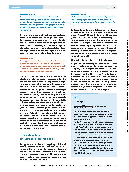 Vorschauseite 6: Diabetes mellitus in der Anästhesie – optimale perioperative Blutzuckerkontrolle