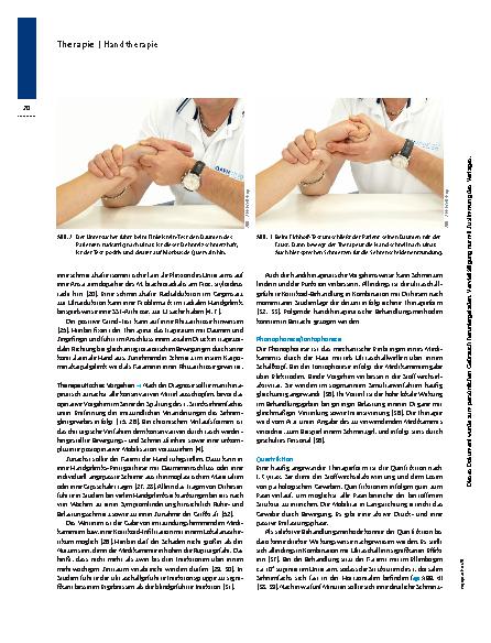 Vorschauseite 3: Sehnenscheide entlasten – Handtherapie bei Morbus de Quervain