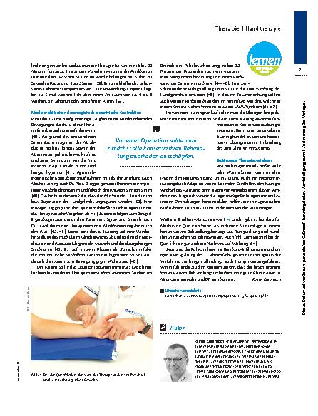 Vorschauseite 4: Sehnenscheide entlasten – Handtherapie bei Morbus de Quervain