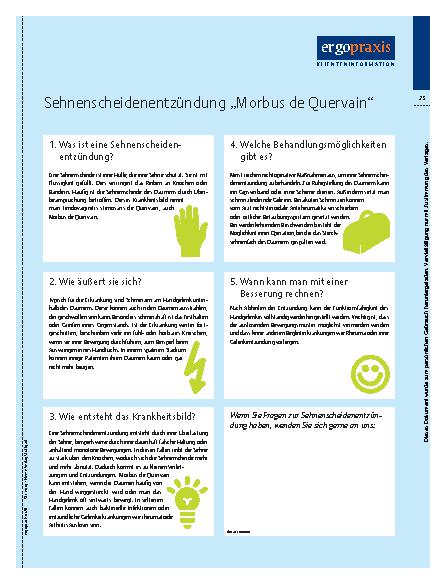 Vorschauseite 6: Sehnenscheide entlasten – Handtherapie bei Morbus de Quervain