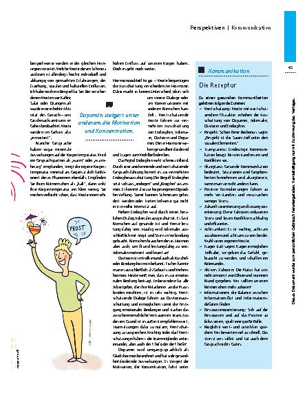 Vorschauseite 2: Gesunder Hormoncocktail – Kommunikation als betriebliche Gesundheitsförderung