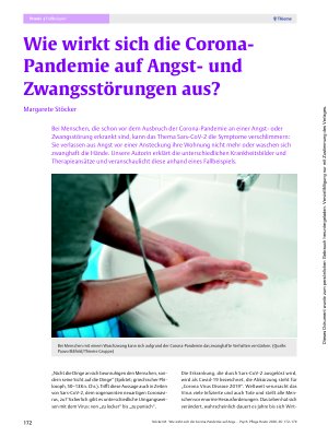 Vorschauseite 1: Wie wirkt sich die Corona-Pandemie auf Angstund Zwangsstörungen aus?