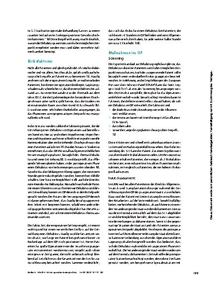 Vorschauseite 3: Wie lässt sich ein operationsbedingter Dekubitus verhindern?