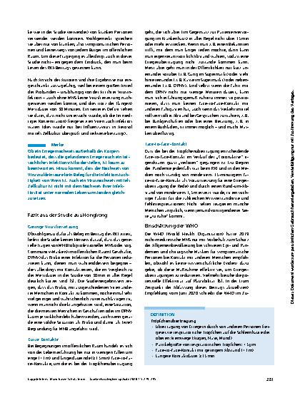 Vorschauseite 3: Mund-Nasen-Schutz in der Öffentlichkeit: Keine Hinweise für eine Wirksamkeit