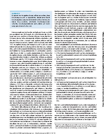 Vorschauseite 4: ESPEN-Expertenerklärungen und praktischer Leitfaden für das Ernährungsmanagement von Patienten mit SARS-CoV-2-Infektion