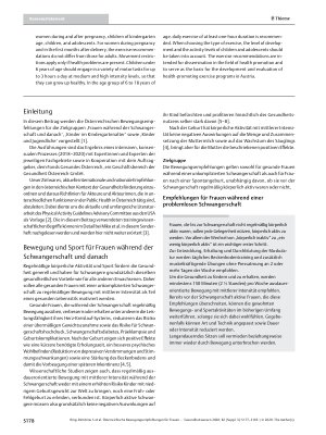 Vorschauseite 2: Österreichische Bewegungsempfehlungen für Frauen während der Schwangerschaft und danach, für Kinder im Kindergartenalter und für Kinder und Jugendliche