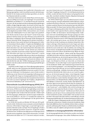 Vorschauseite 4: Bewegungsdeterminanten, Erfüllung der Empfehlungen für ausdauerorientierte Bewegung und Gesundheit: Ergebnisse einer Korrelationsstudie aus den österreichischen Bundesländern
