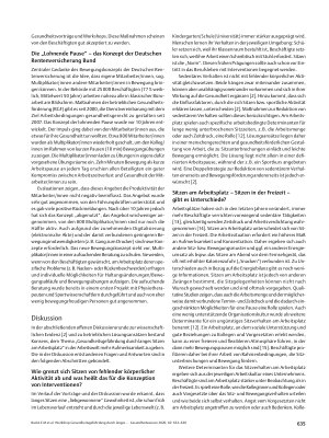 Vorschauseite 4: Workshop Gesundheitsgefährdung durch langes Sitzen am Arbeitsplatz – Teil II Betriebliche Lösungsansätze