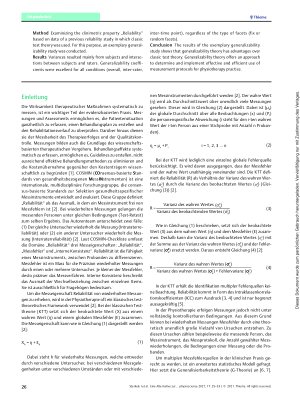 Vorschauseite 2: Eine Alternative zur klassischen Testtheorie? – Eine exemplarische Anwendung der Generalisierbarkeitstheorie auf der Basis von Sekundärdaten