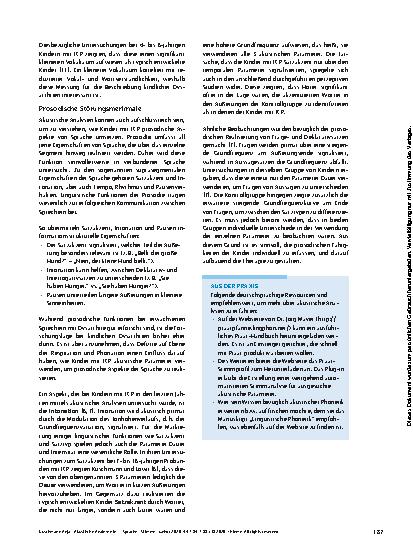 Vorschauseite 4: Akustische Analysen in der Dysarthriediagnostik bei Kindern mit infantiler Zerebralparese: Überblick