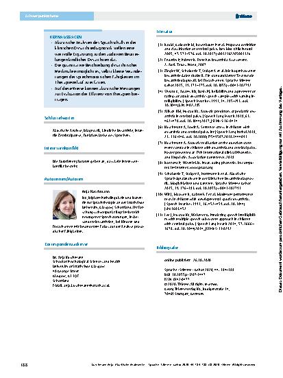 Vorschauseite 5: Akustische Analysen in der Dysarthriediagnostik bei Kindern mit infantiler Zerebralparese: Überblick