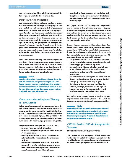 Vorschauseite 2: ISKA – Intensives Sprachtraining für Kinder mit Aphasie in Anlehnung an CIAT: Besonderheiten in Therapiesetting und Diagnostik sowie Ergebnisse zur Wirksamkeit