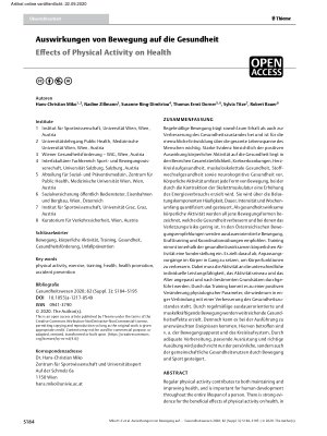 Vorschauseite 1: Auswirkungen von Bewegung auf die Gesundheit