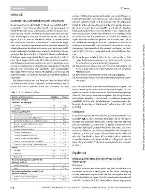 Vorschauseite 3: Auswirkungen der COVID-19-Pandemie auf die klinische Versorgung, Arbeitsprozesse und Mitarbeitenden in der Universitätsmedizin: Ergebnisse einer Interviewstudie am UKE