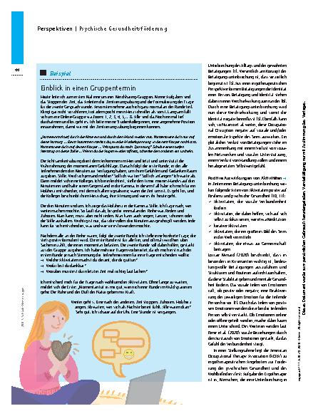 Vorschauseite 3: Gefühle und Gedanken teilen – Mindsharing in der Gruppe