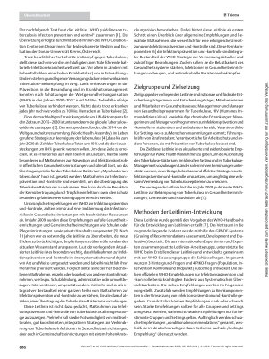 Vorschauseite 2: WHO-Leitlinie: Prävention und Kontrolle von Tuberkulose-Infektionen