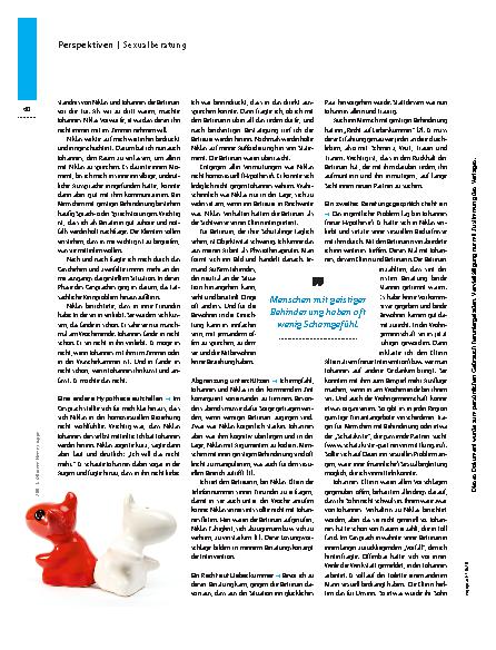 Vorschauseite 3: Jeder hat das Recht auf die eigene Sexualität – Sexualberatung von Menschen mit geistiger Behinderung