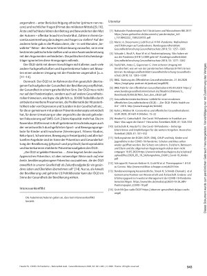 Vorschauseite 3: COVID-19-Pandemie – Rationalität statt Regelungschaos tut not