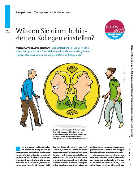 Vorschauseite 1: Würden Sie einen behinderten Kollegen einstellen? – Mitarbeiter mit Behinderungen