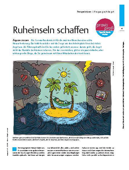 Vorschauseite 1: Ruheinseln schaffen – Ängsten trotzen