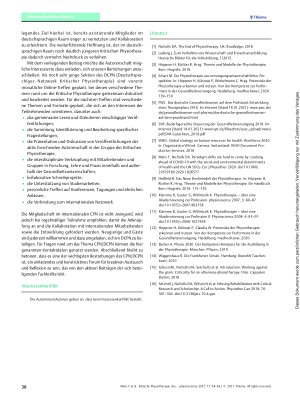 Vorschauseite 5: Kritische Physiotherapie: die deutschsprachige Sektion des Critical Physiotherapy Network (DCPN) stellt sich vor