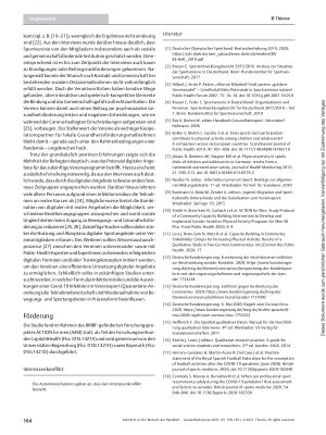 Vorschauseite 6: „Der Mensch, der Handball spielt, braucht den Ball, den Kontakt und die Gemeinschaft“ – Veränderungen im Sportangebot durch die COVID-19 Pandemie und deren Bedeutung für Sportvere…