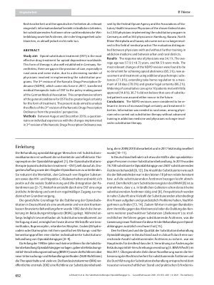 Vorschauseite 2: Die Substitutionstherapie Opioidabhängiger in Deutschland: Auswirkungen der 3. BtMVVÄndV aus der Sicht substituierender Ärztinnen und Ärzte