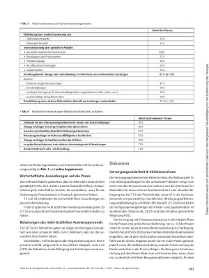 Vorschauseite 4: Management der ersten COVID-19-Welle in 45 Kinderund Jugendarztpraxen im Saarland