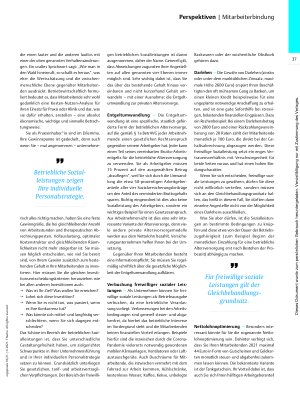 Vorschauseite 2: Was hätten Sie denn gern? – Betriebliche Sozialleistungen