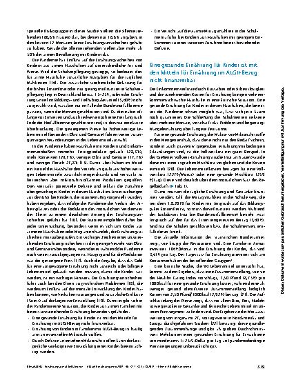 Vorschauseite 3: Ernährungsarmut bei Kindern – Ursachen, Folgen, COVID-19