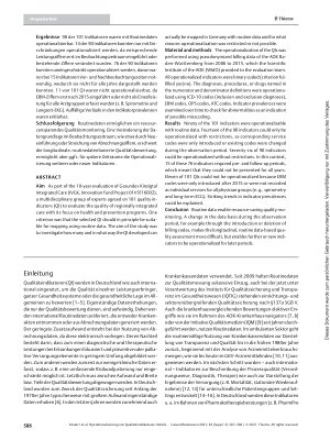 Vorschauseite 2: Operationalisierung von Qualitätsindikatoren mittels Routinedaten am Beispiel der Evaluation der „Integrierten Versorgung Gesundes Kinzigtal“