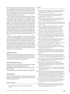 Vorschauseite 5: Das Treatment Exit Options for Uveitis (TOFU) Register: Einbindung von Patienten in die Evidenzgenerierung