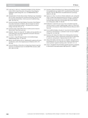 Vorschauseite 6: Das Treatment Exit Options for Uveitis (TOFU) Register: Einbindung von Patienten in die Evidenzgenerierung
