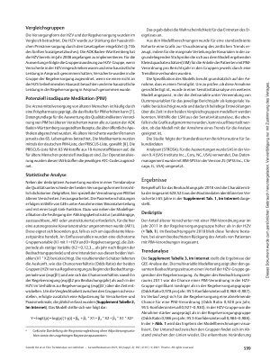 Vorschauseite 3: Eine Trendanalyse zur zeitlichen Entwicklung von Qualitätsunterschieden zweier Versorgungsformen auf Basis von Sekundärdaten
