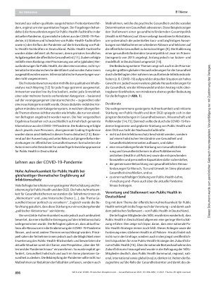 Vorschauseite 3: COVID-19 zwischen Disruption und Transformation der öffentlichen Gesundheit: Erste Lehren aus Perspektive des Nachwuchses