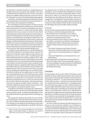 Vorschauseite 5: COVID-19 zwischen Disruption und Transformation der öffentlichen Gesundheit: Erste Lehren aus Perspektive des Nachwuchses