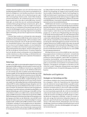 Vorschauseite 2: Nutzung von Sekundärdaten für die pharmakoepidemiologische Forschung – machen wir das Beste draus!