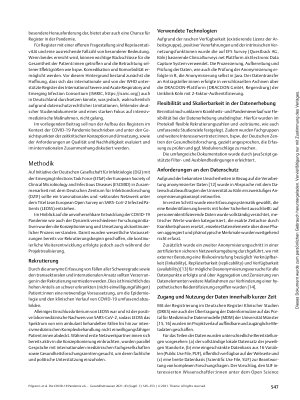 Vorschauseite 3: Die COVID-19 Pandemie als Herausforderung und Chance für Register in der Versorgungsforschung: Erfahrungen aus Lean European Open Survey on SARS-CoV-2 Infected Patients (LEOSS)