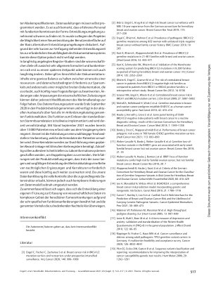 Vorschauseite 6: HerediCaRe: Dokumentationsund IT-Lösung eines spezialisierten Registers für erblichen Brustund Eierstockkrebs